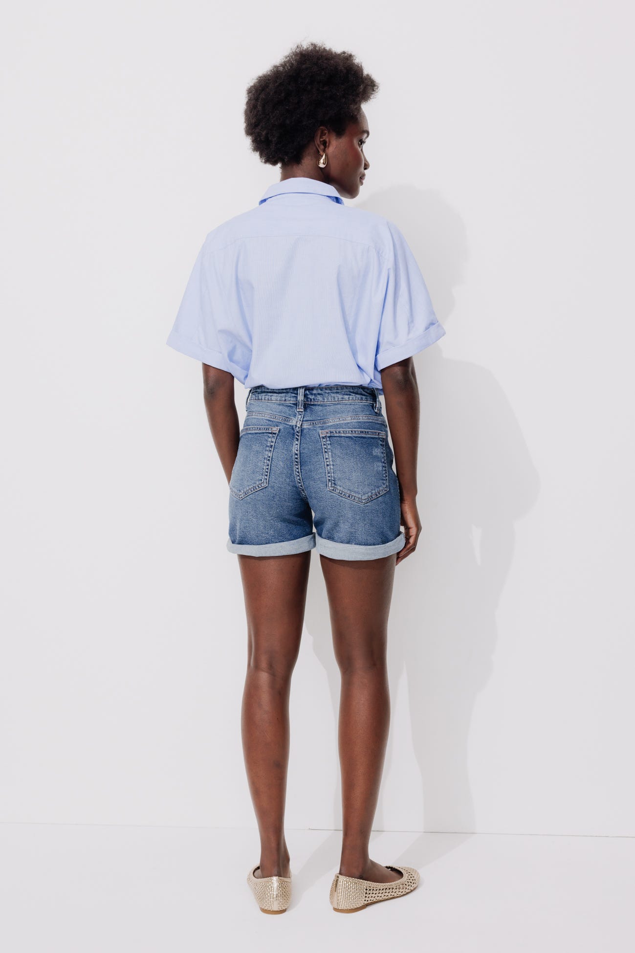 Short en jean Femme