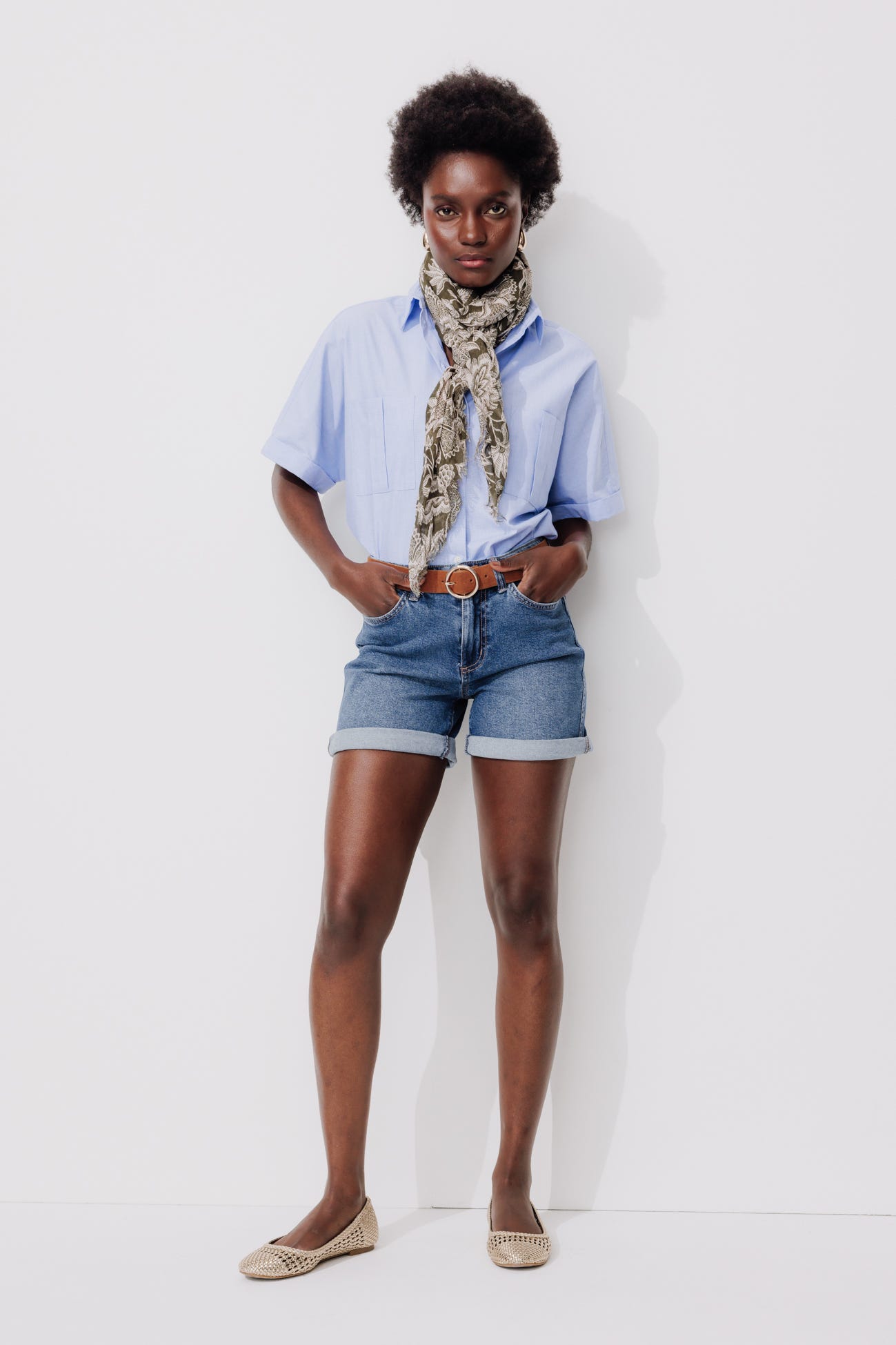 Short en jean Femme
