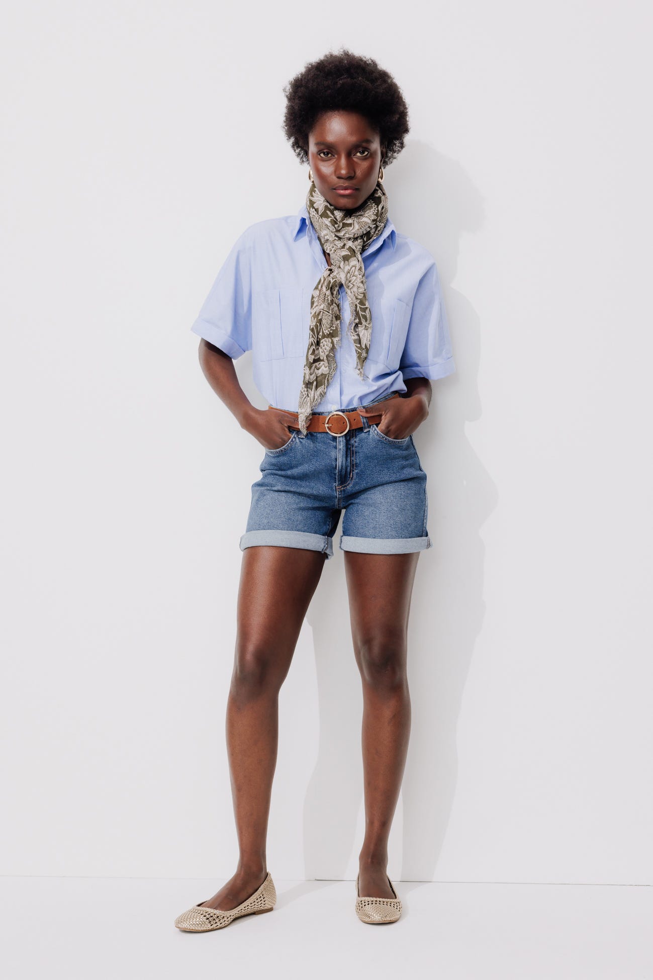 Short en jean Femme