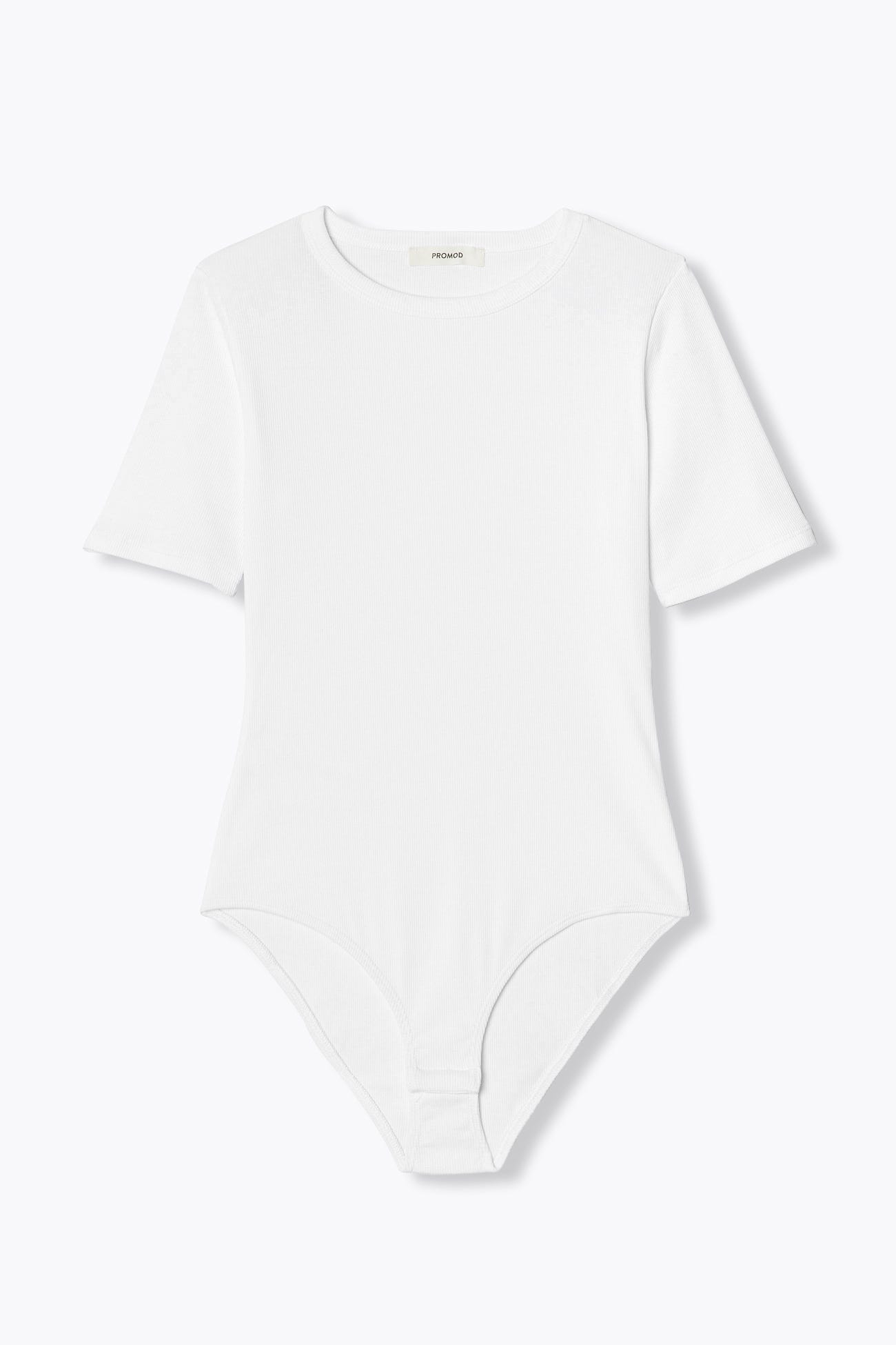 Body uni jersey côtelé Femme