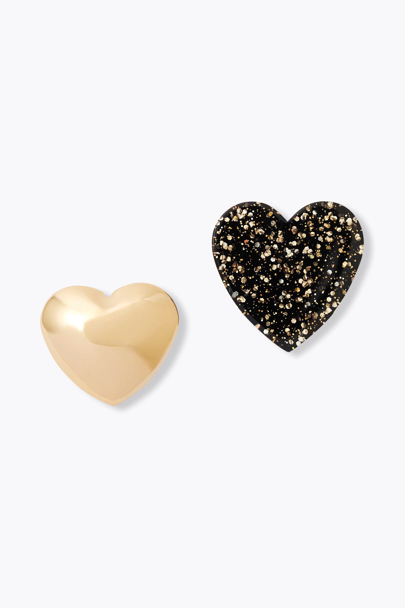 2 heart brooches
