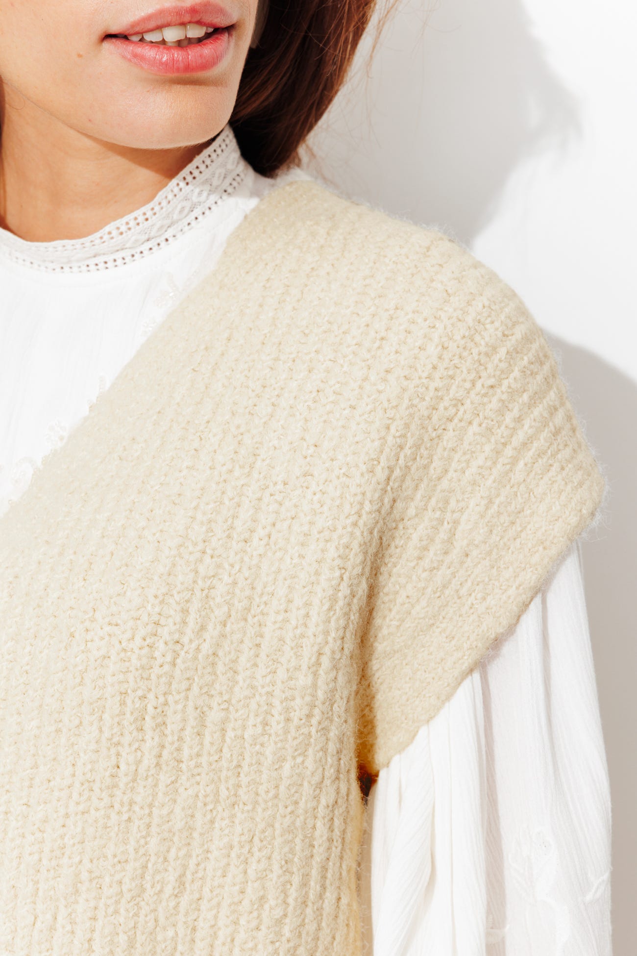 Chaleco punto de canalé