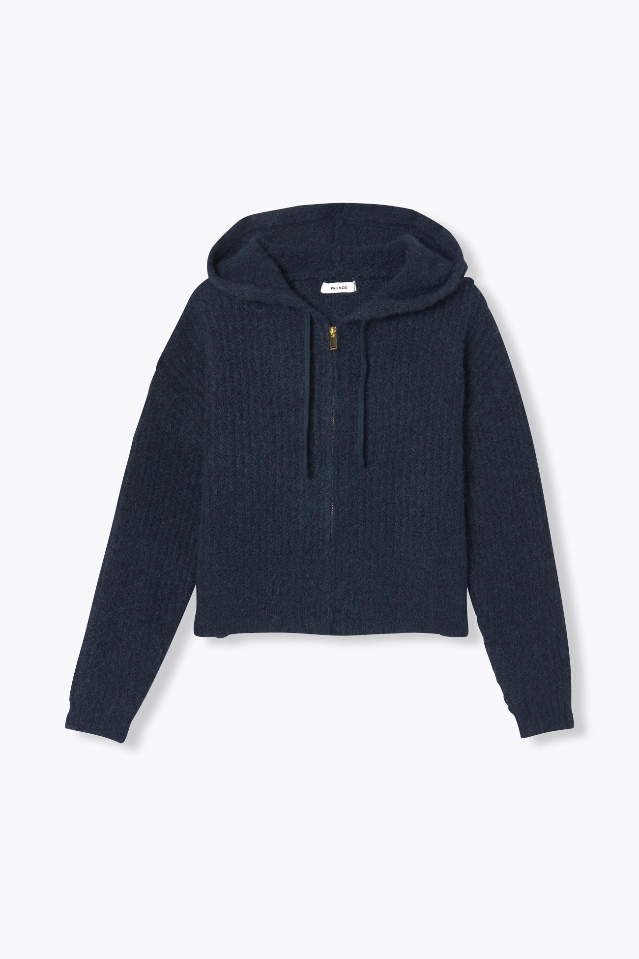 Cárdigan fluffy con capucha