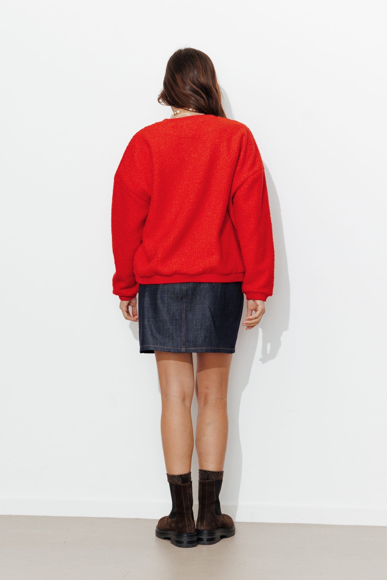 Sweat-shirt polaire bouclettes