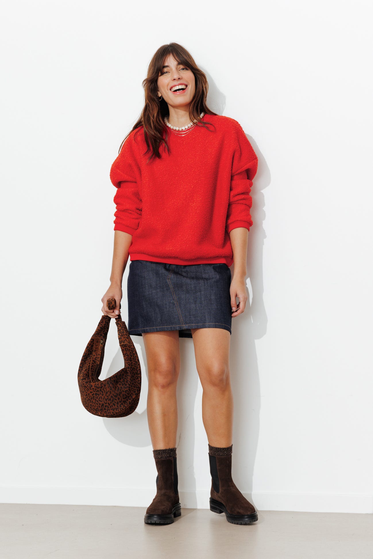 Sweat-shirt polaire bouclettes