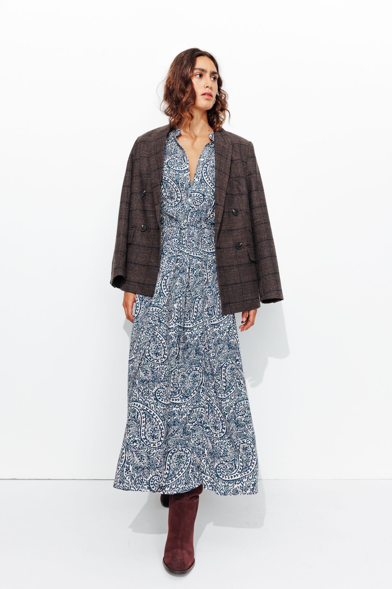 Robe-chemise imprimée Femme