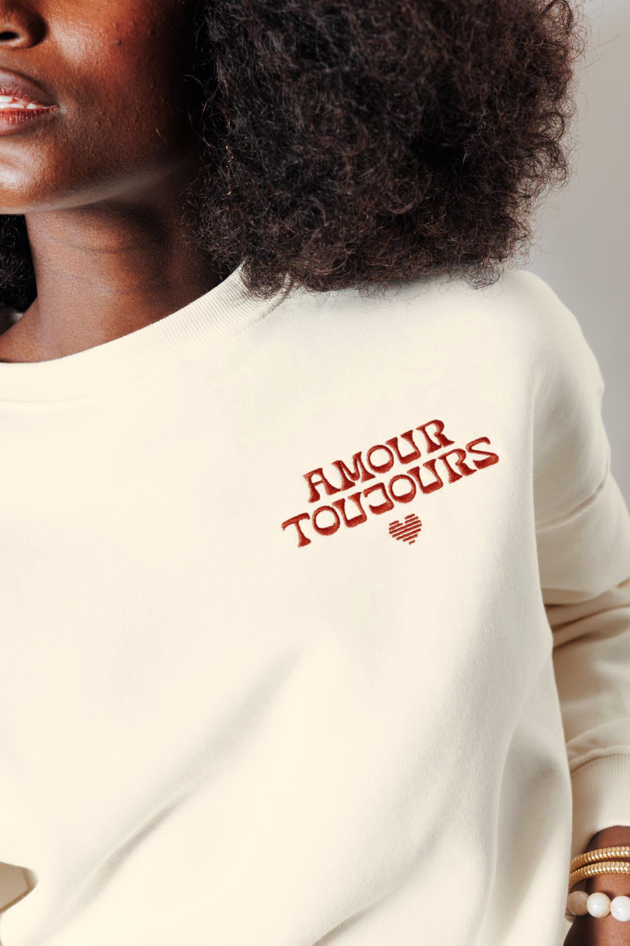 Besticktes Oversize-Sweatshirt