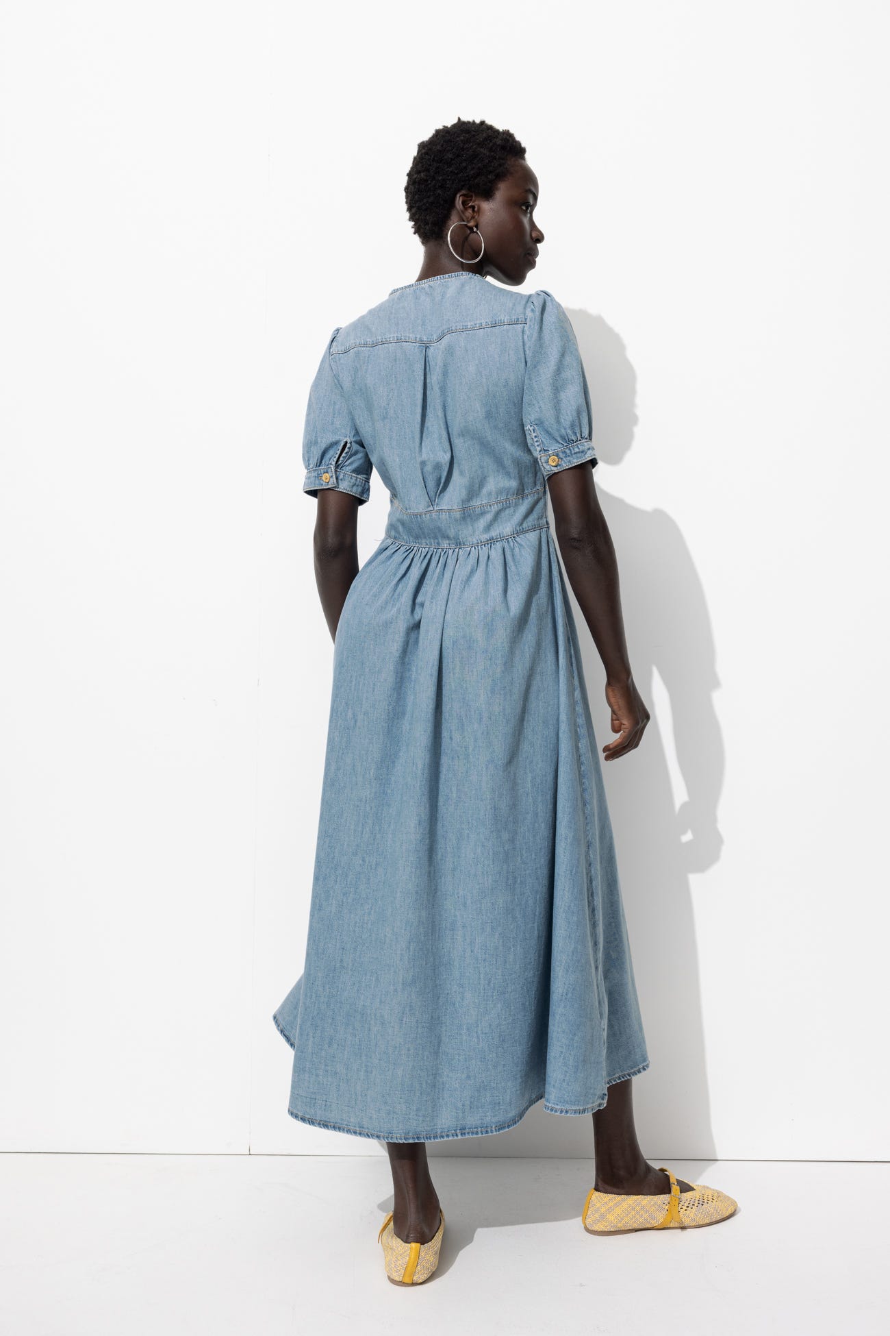 Abito lungo in denim