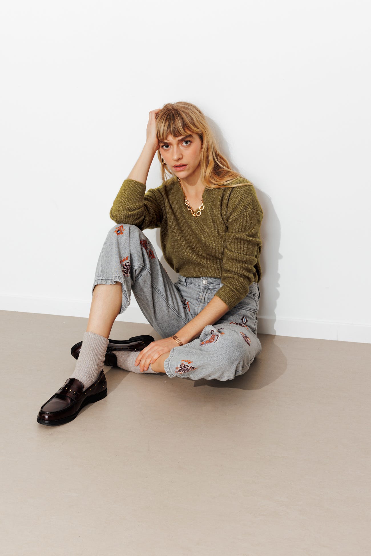 Pull recto verso Femme