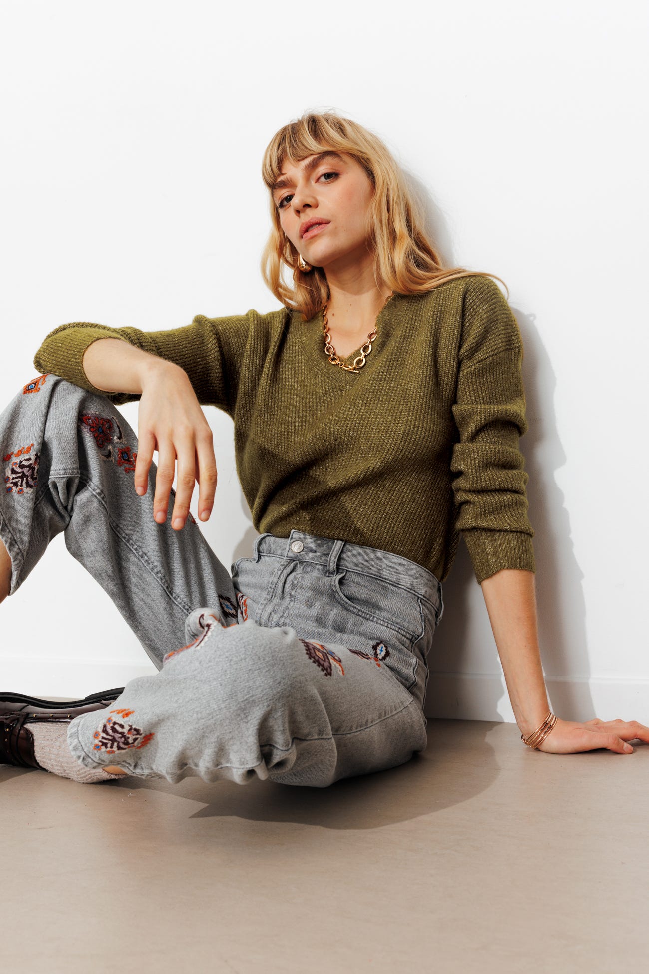 Pull recto verso Femme