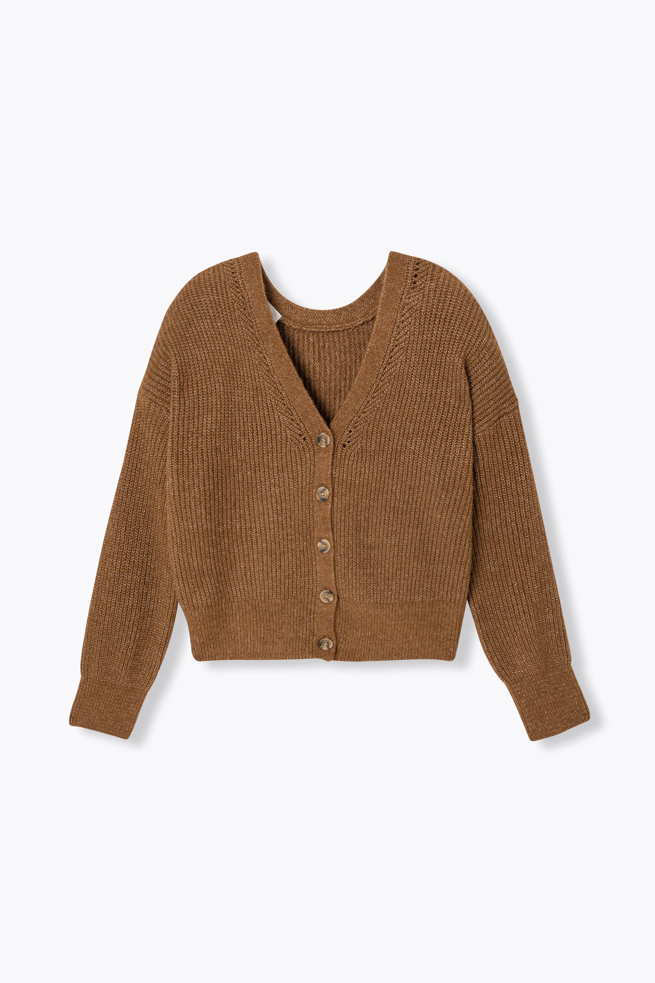 Pullover-Cardigan fronte/retro