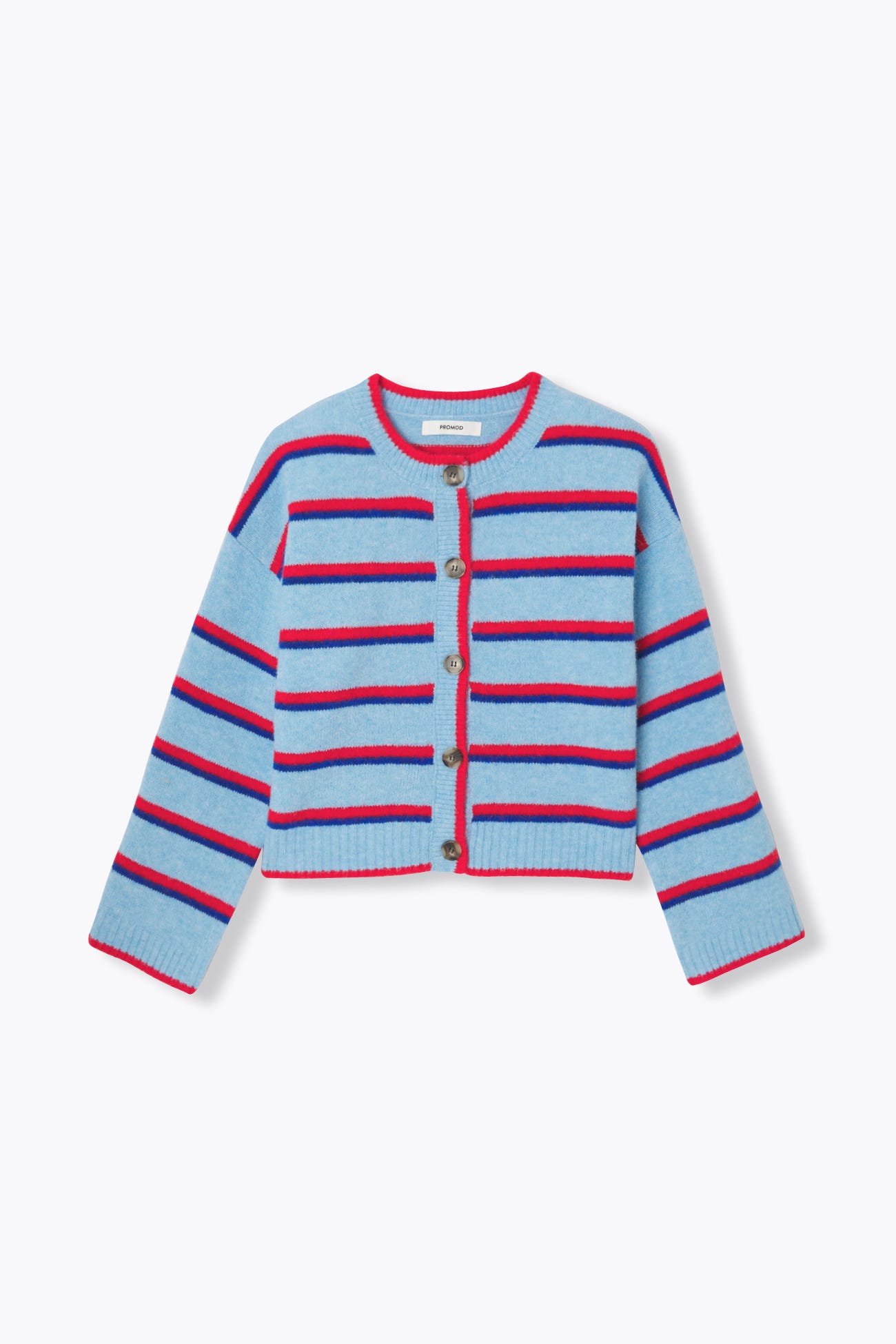 Cardigan à rayures colorées