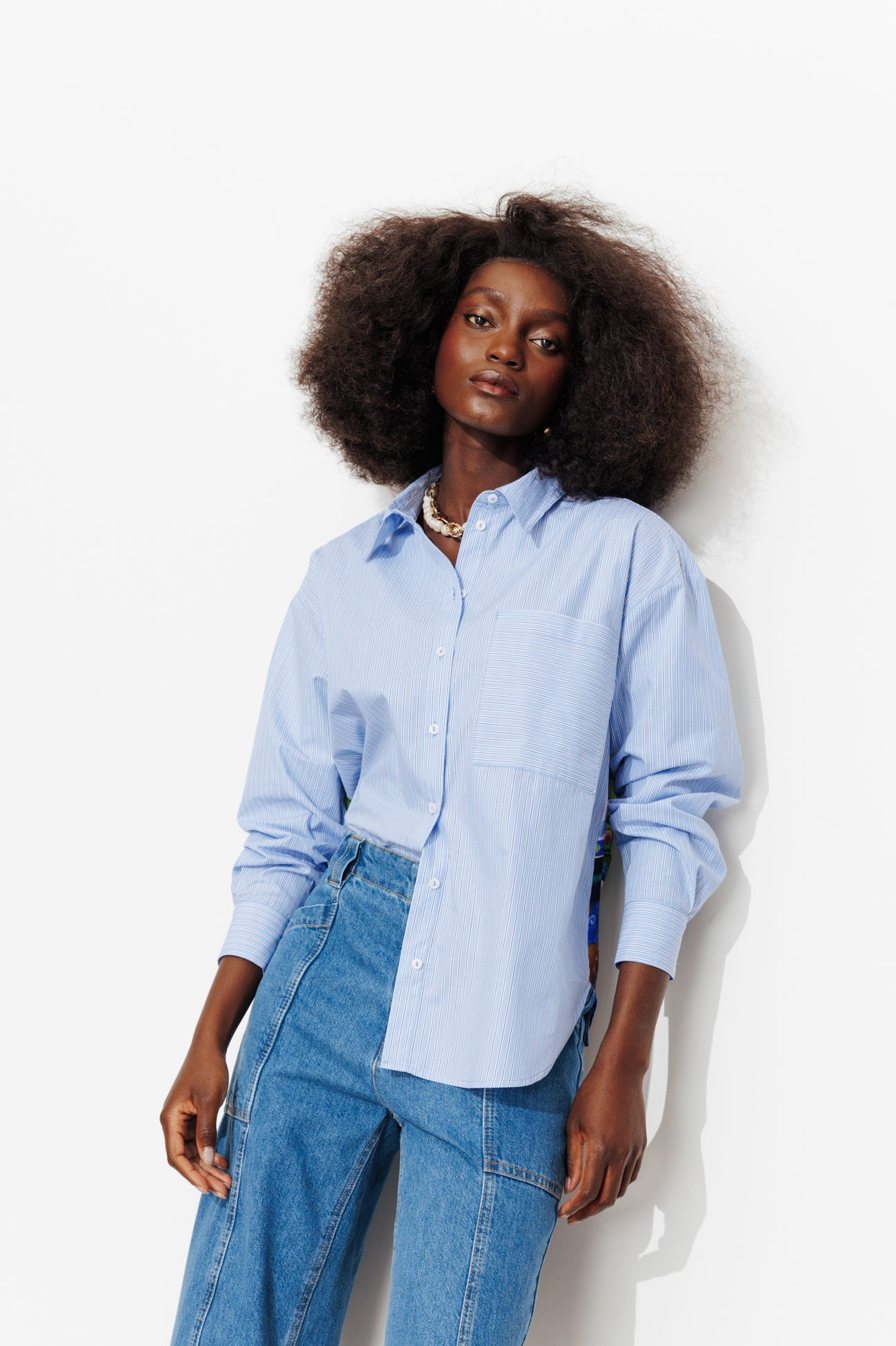 Camicia oversize a righe