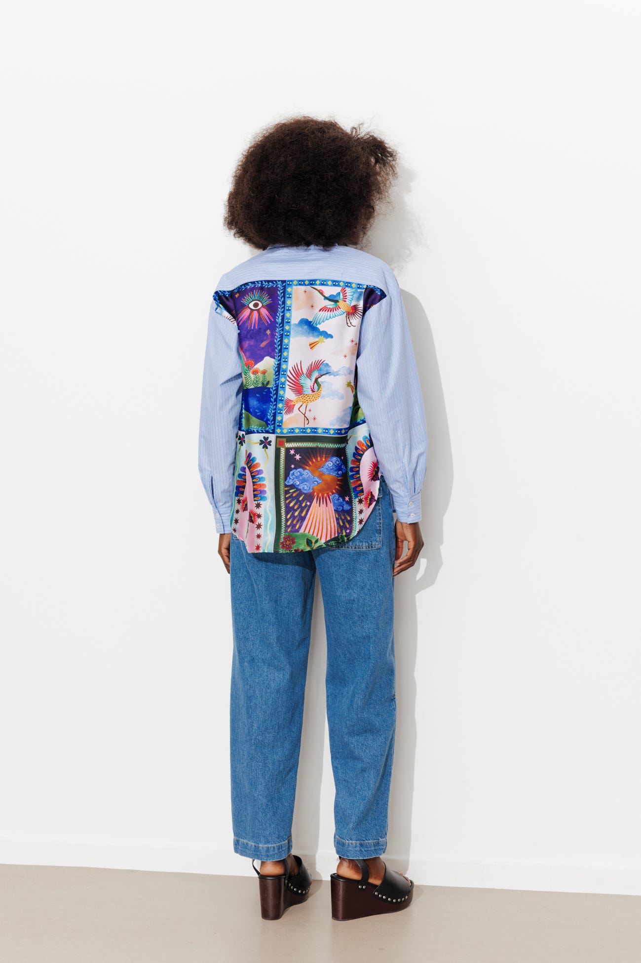 Camisa oversize de rayas