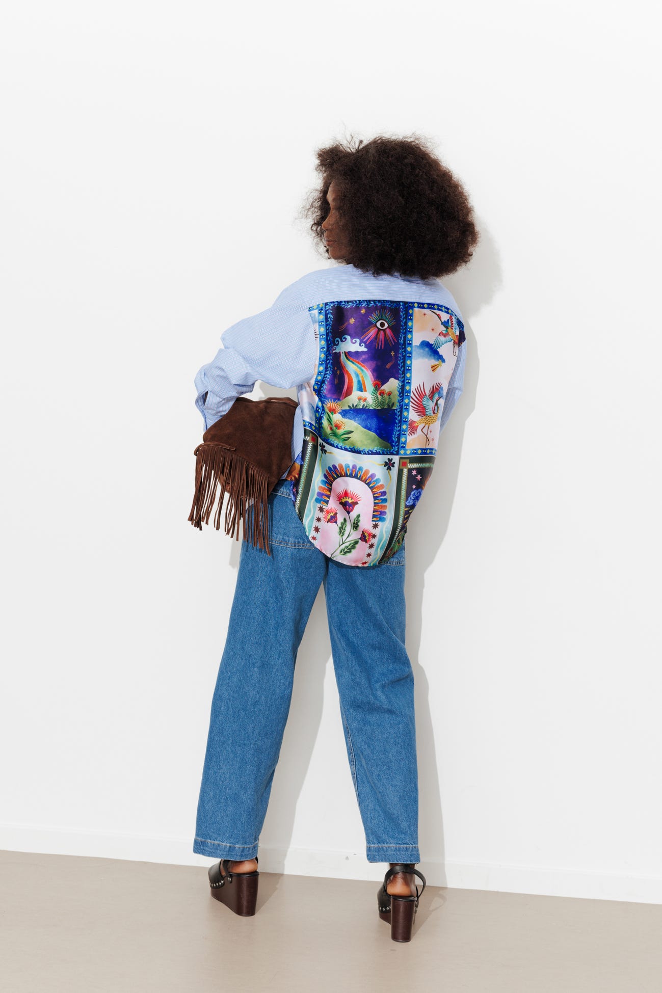 Camisa oversize de rayas