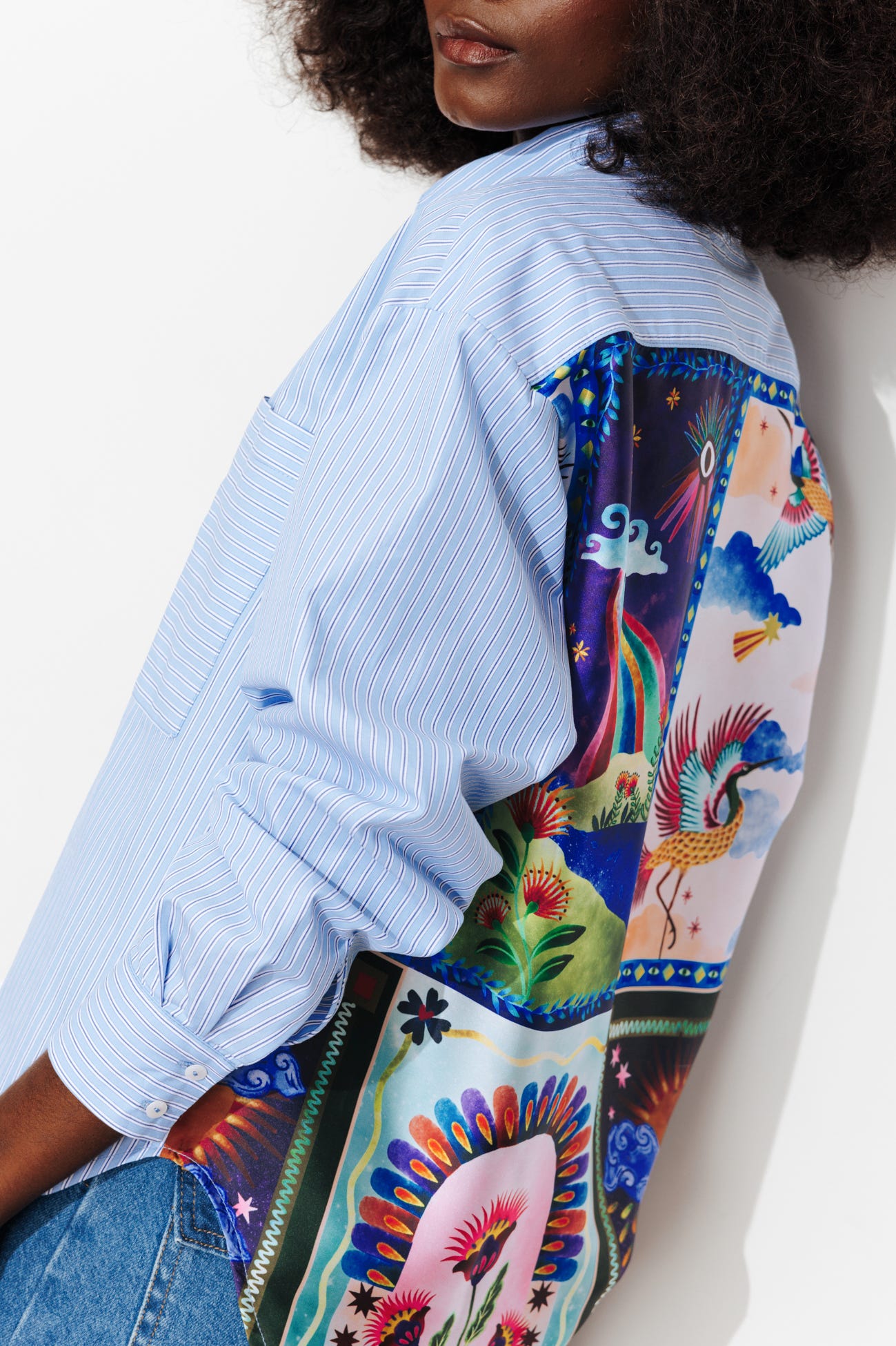 Camisa oversize de rayas