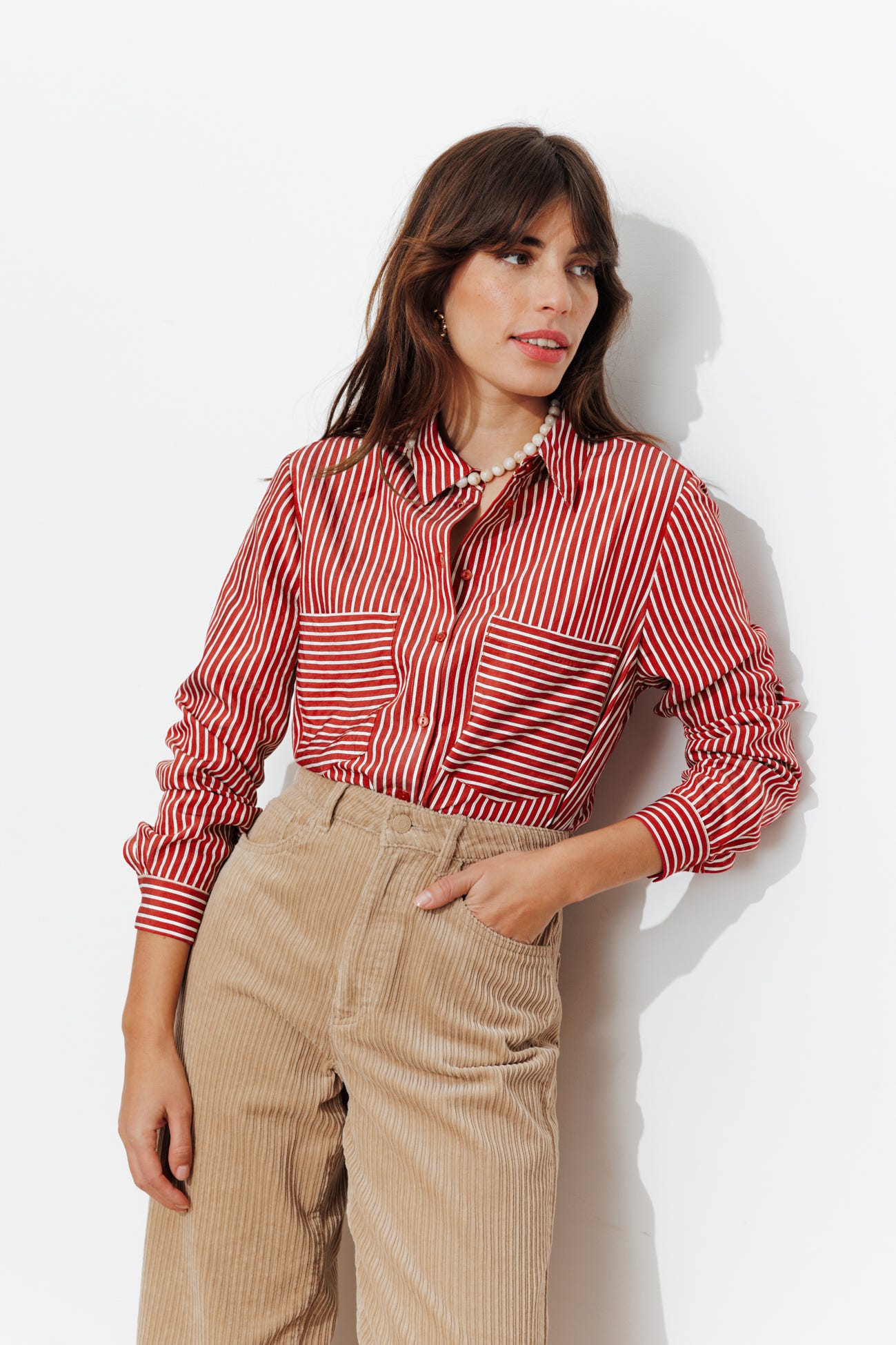 Camisa oversize de rayas