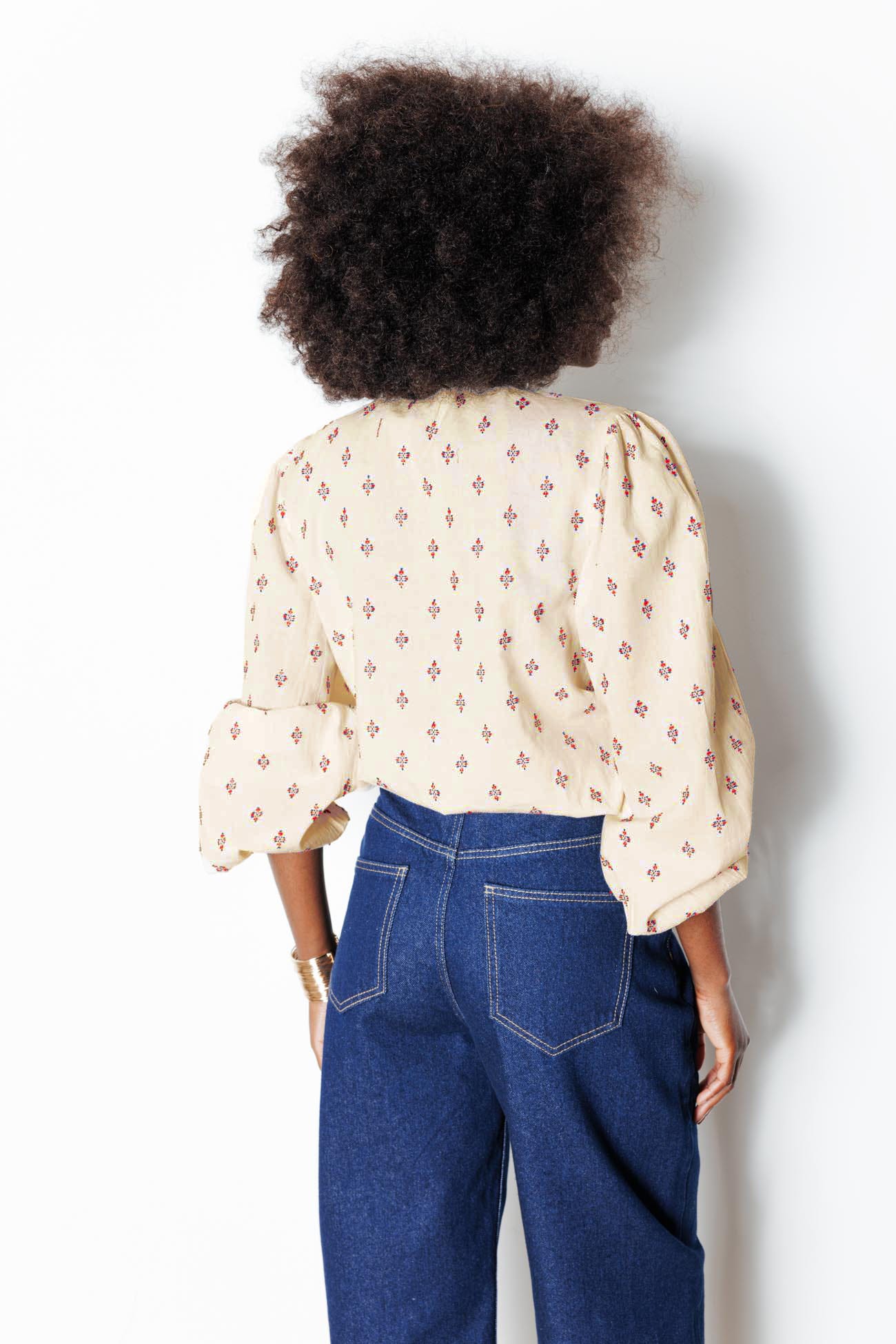 Chemise folk brodée Femme