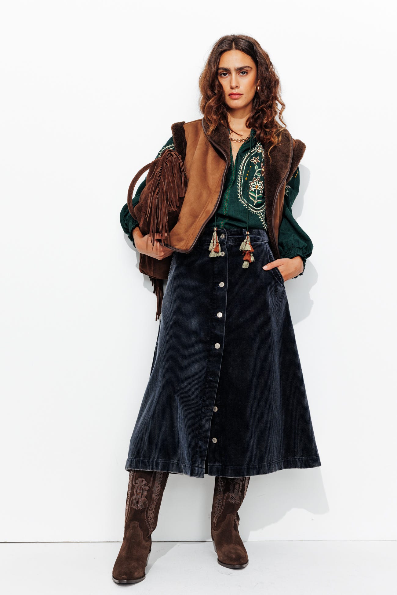 Blouse brodée Femme