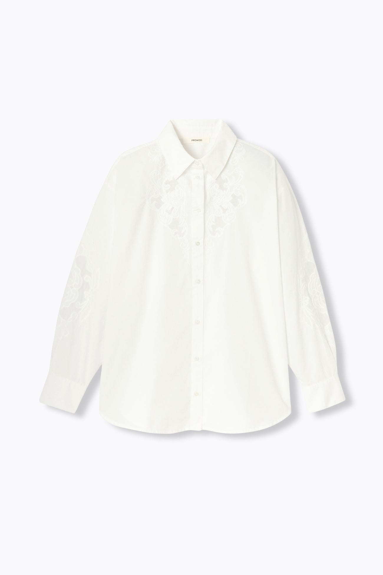 Oversized embroidered shirt