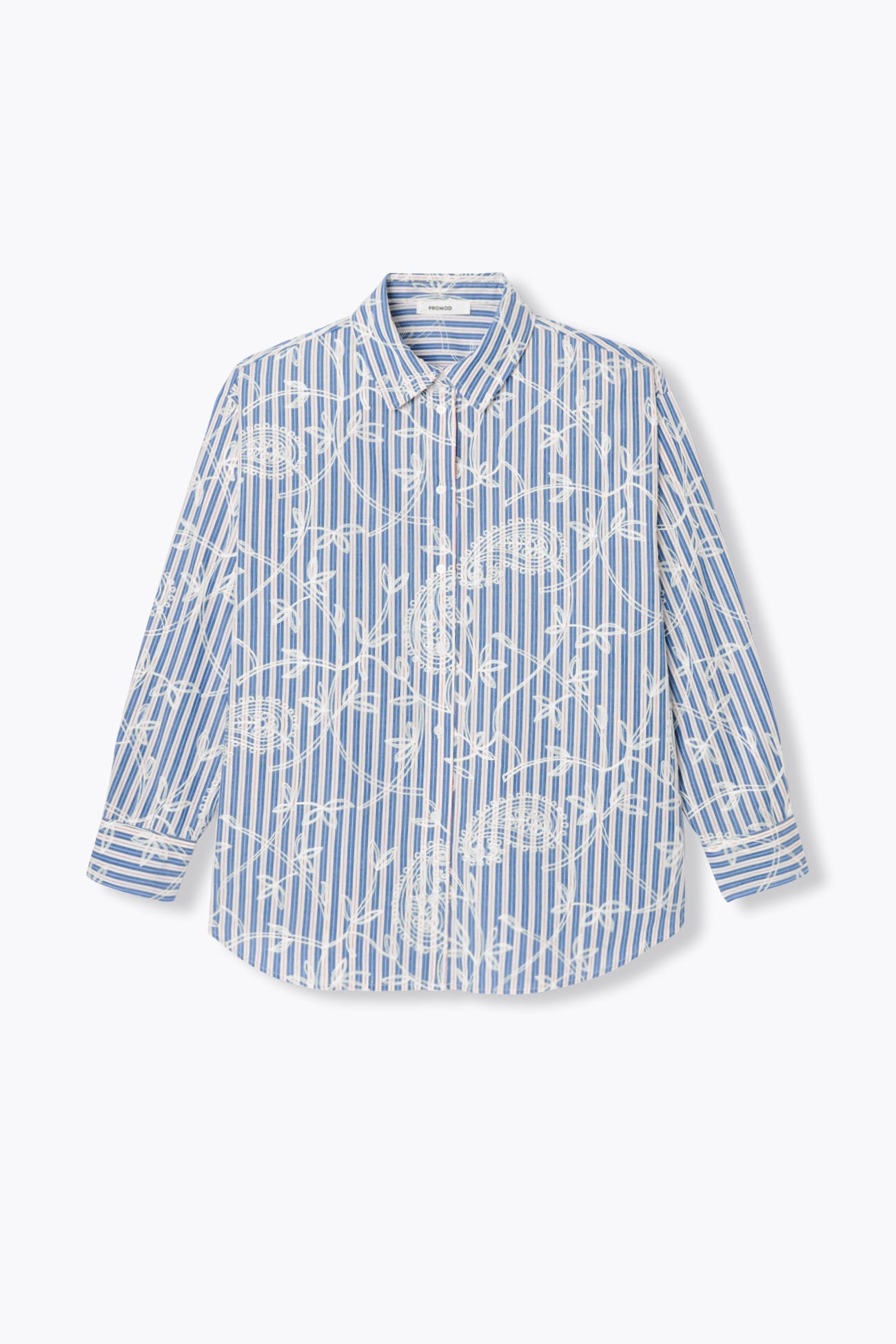 Besticktes Oversize-Hemd