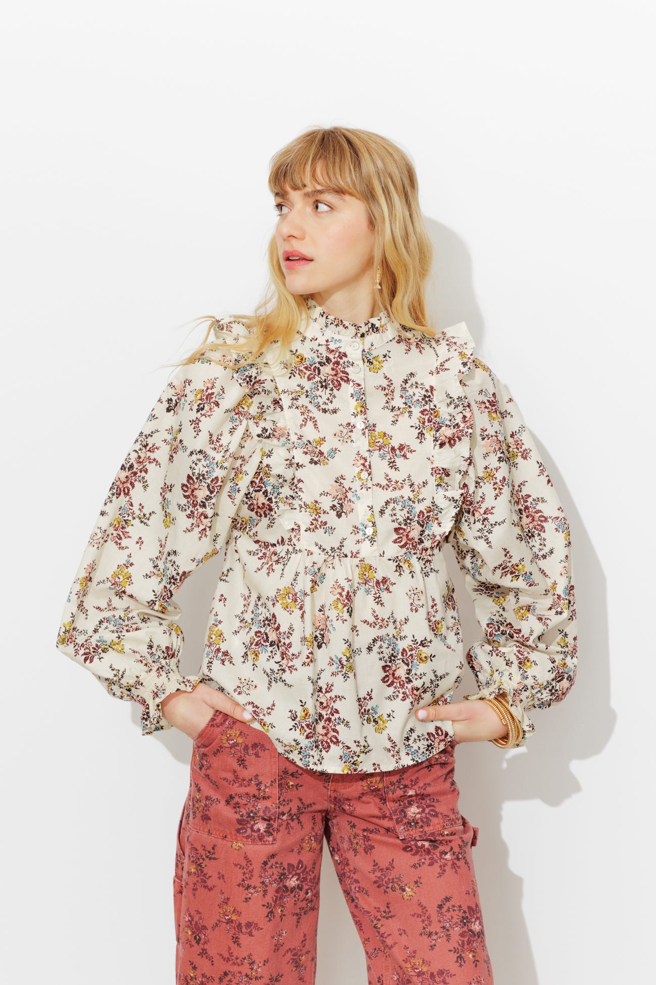 Chemise fleurie Femme