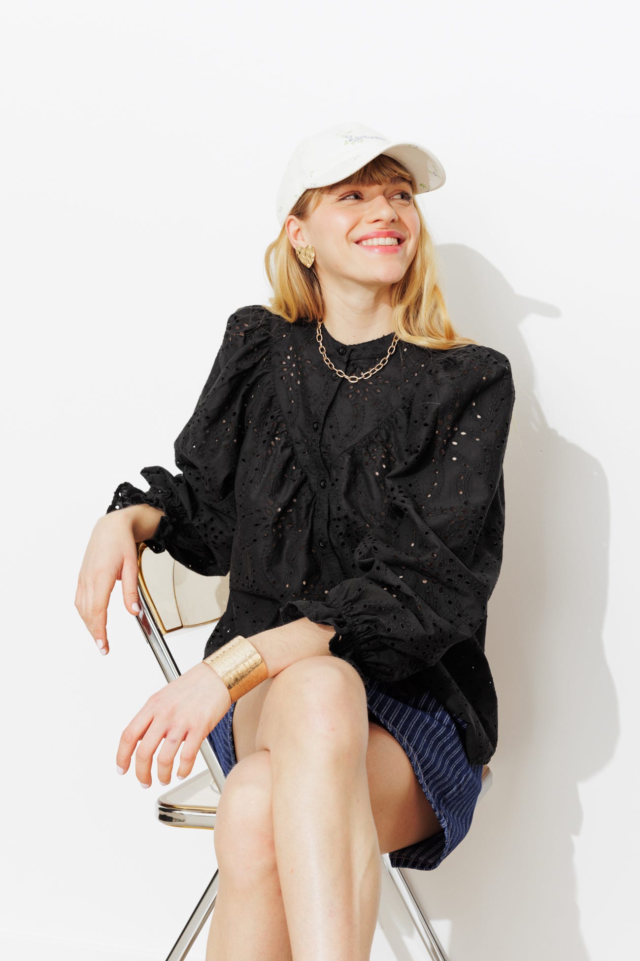 Chemise en broderie anglaise