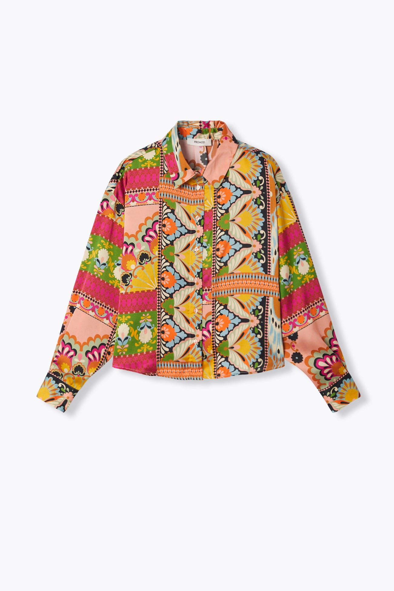 Chemise imprimée en satin