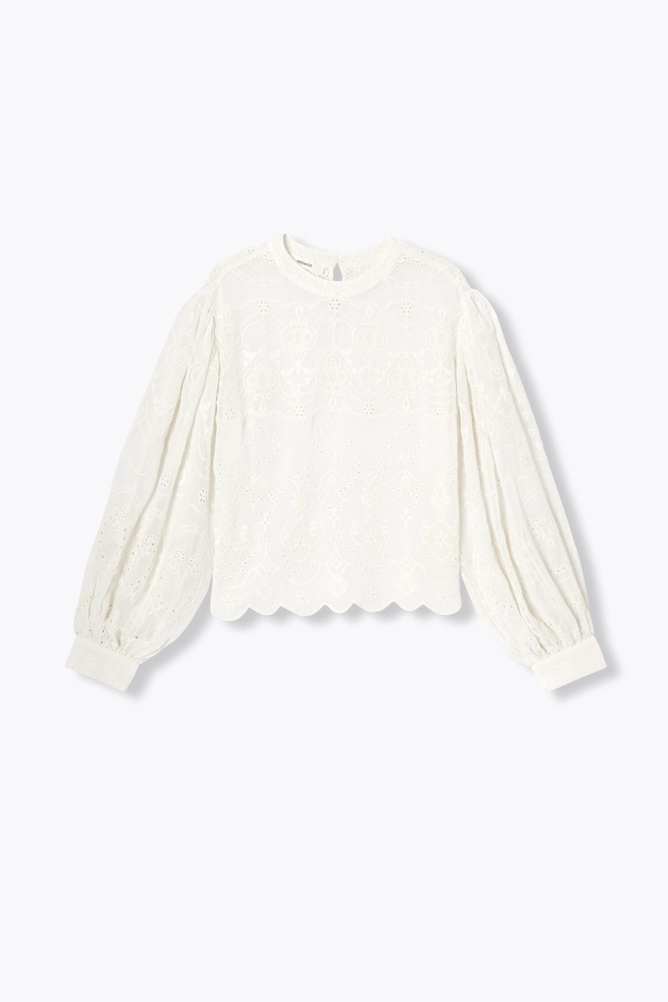 Blouse romantique brodée