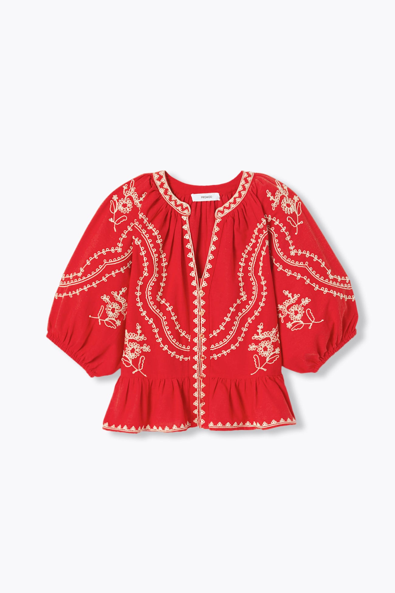 Blouse folk brodée Femme