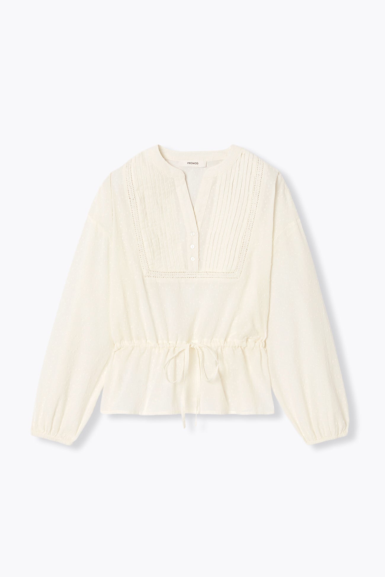 Chemise plumetis en cotonnade