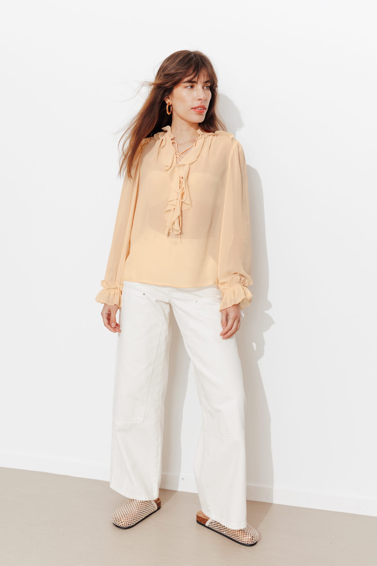 Blouse en mousseline Femme