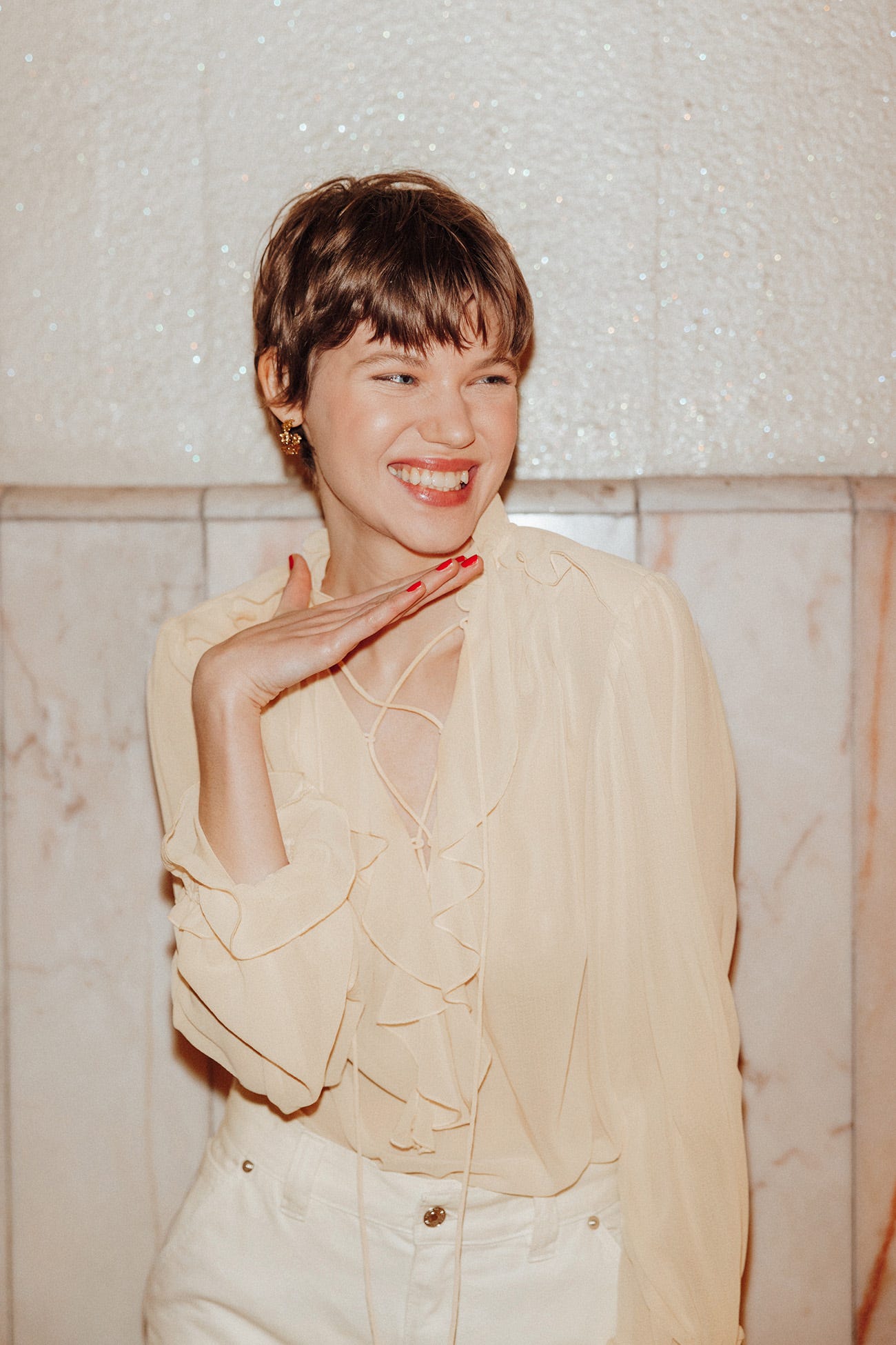 Blouse en mousseline Femme