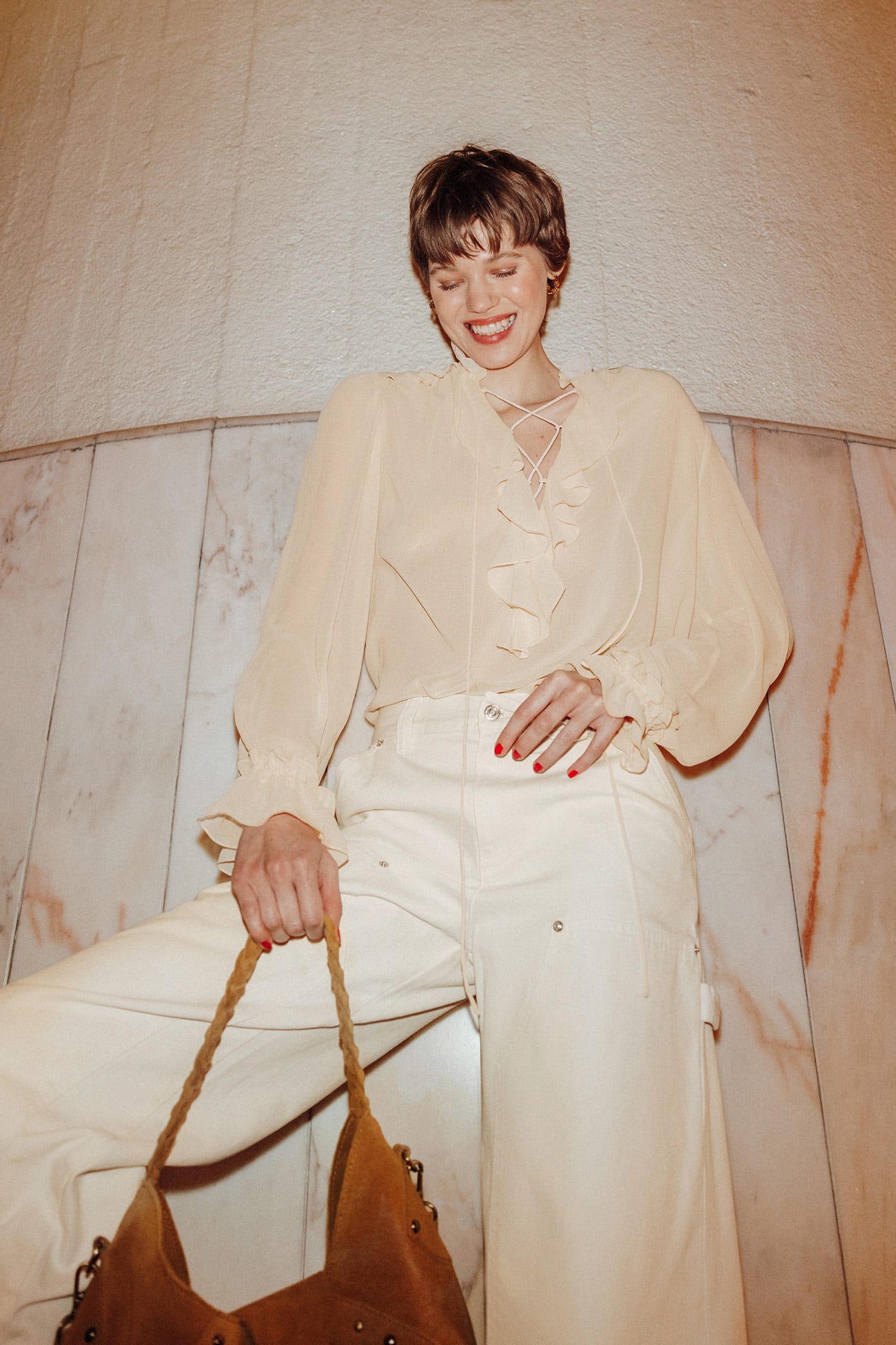 Blouse en mousseline Femme