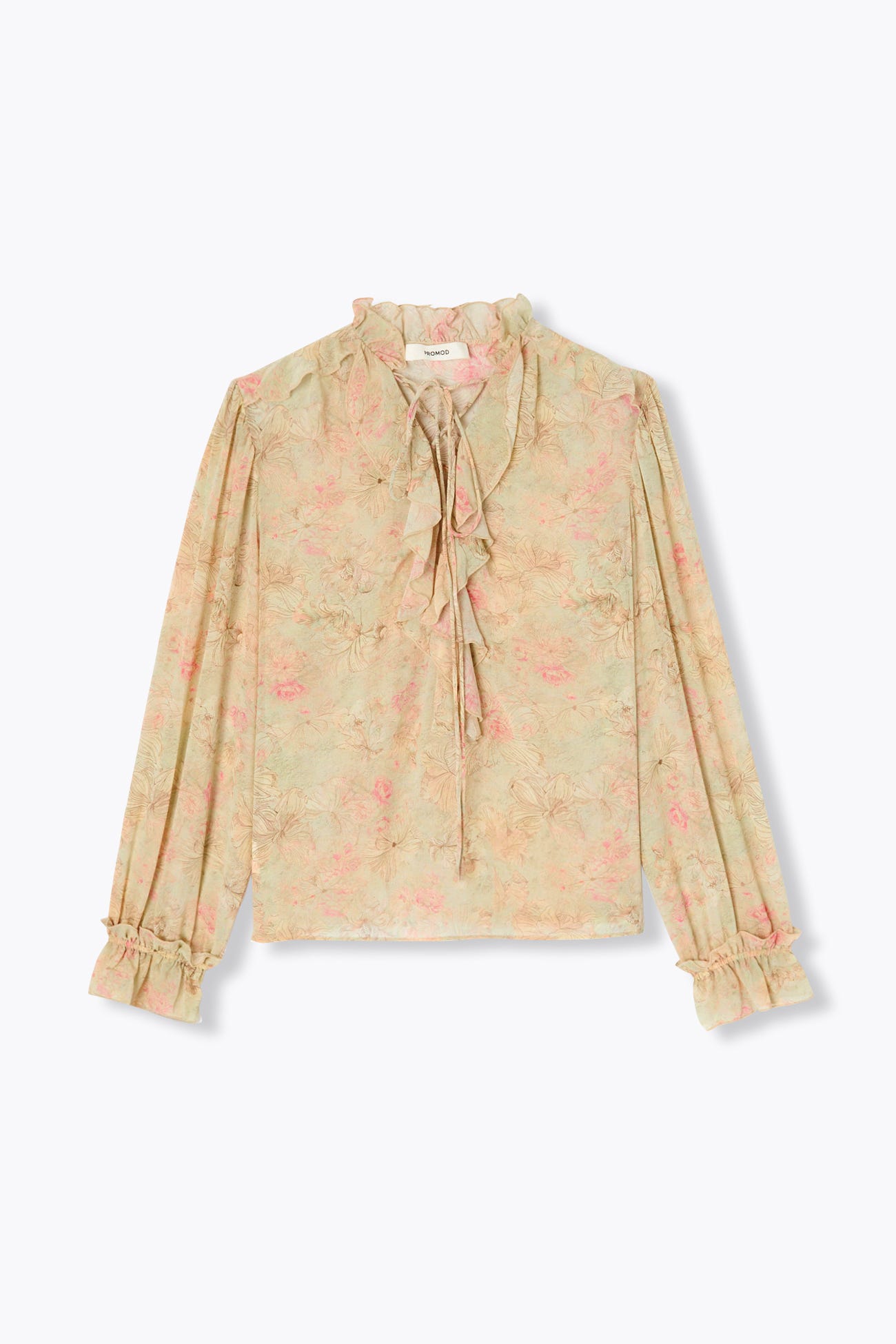 Blouse en mousseline imprimée