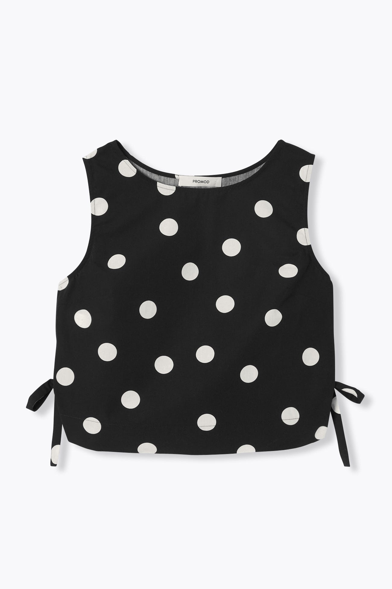 Top court à pois Femme