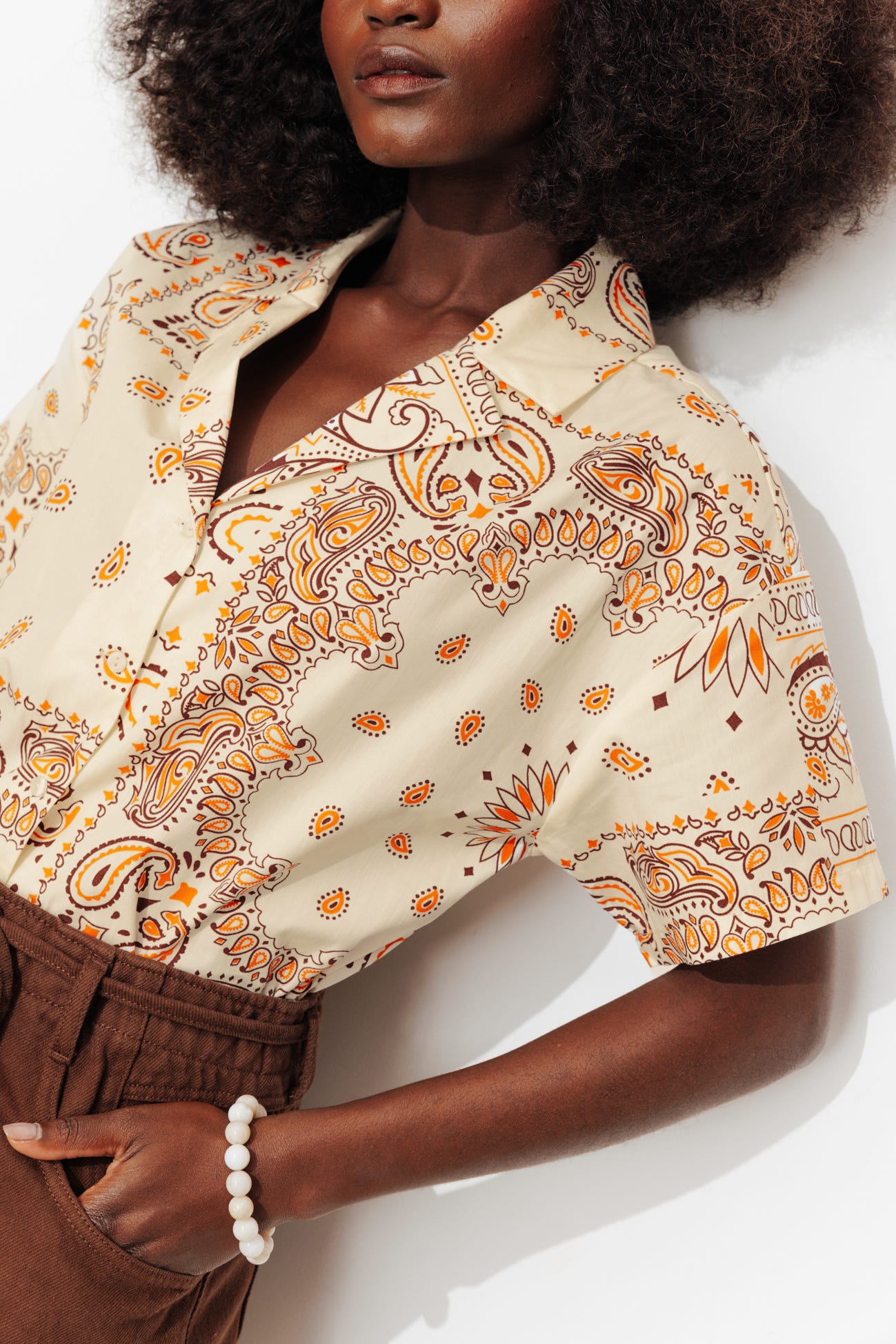 Chemise imprimée bandana Femme