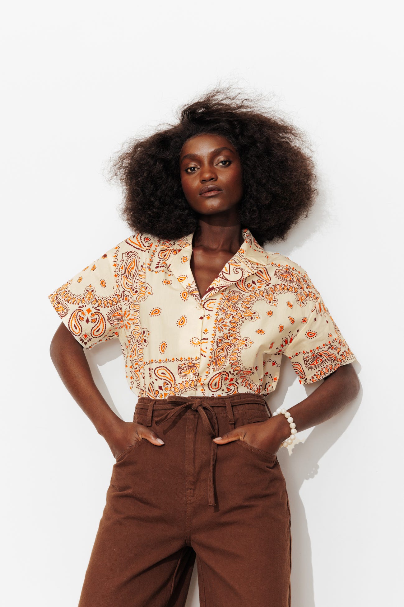 Chemise imprimée bandana Femme