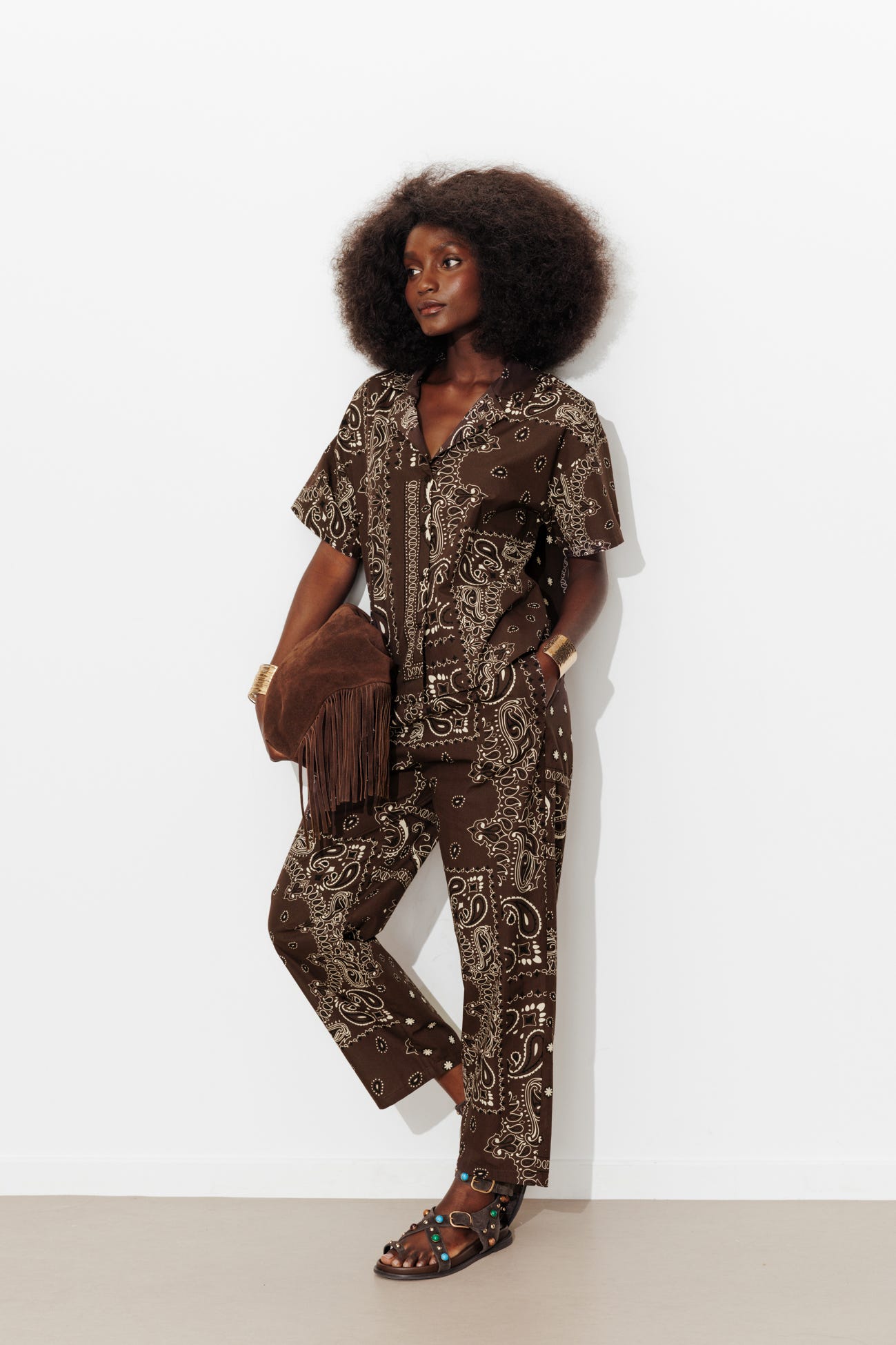 Chemise imprimée bandana Femme