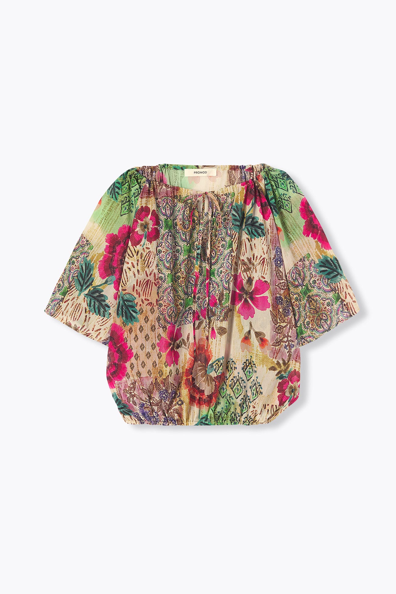 Blouse en mousseline imprimée