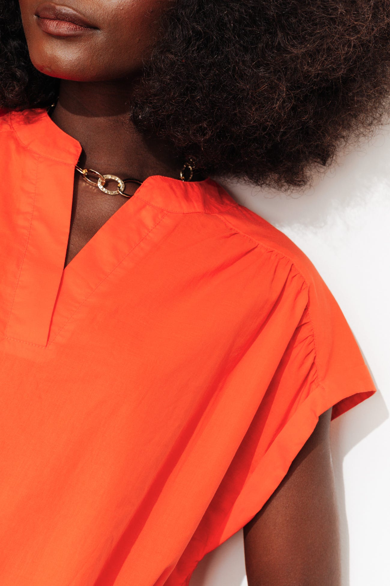 Blouse en cotonnade Femme