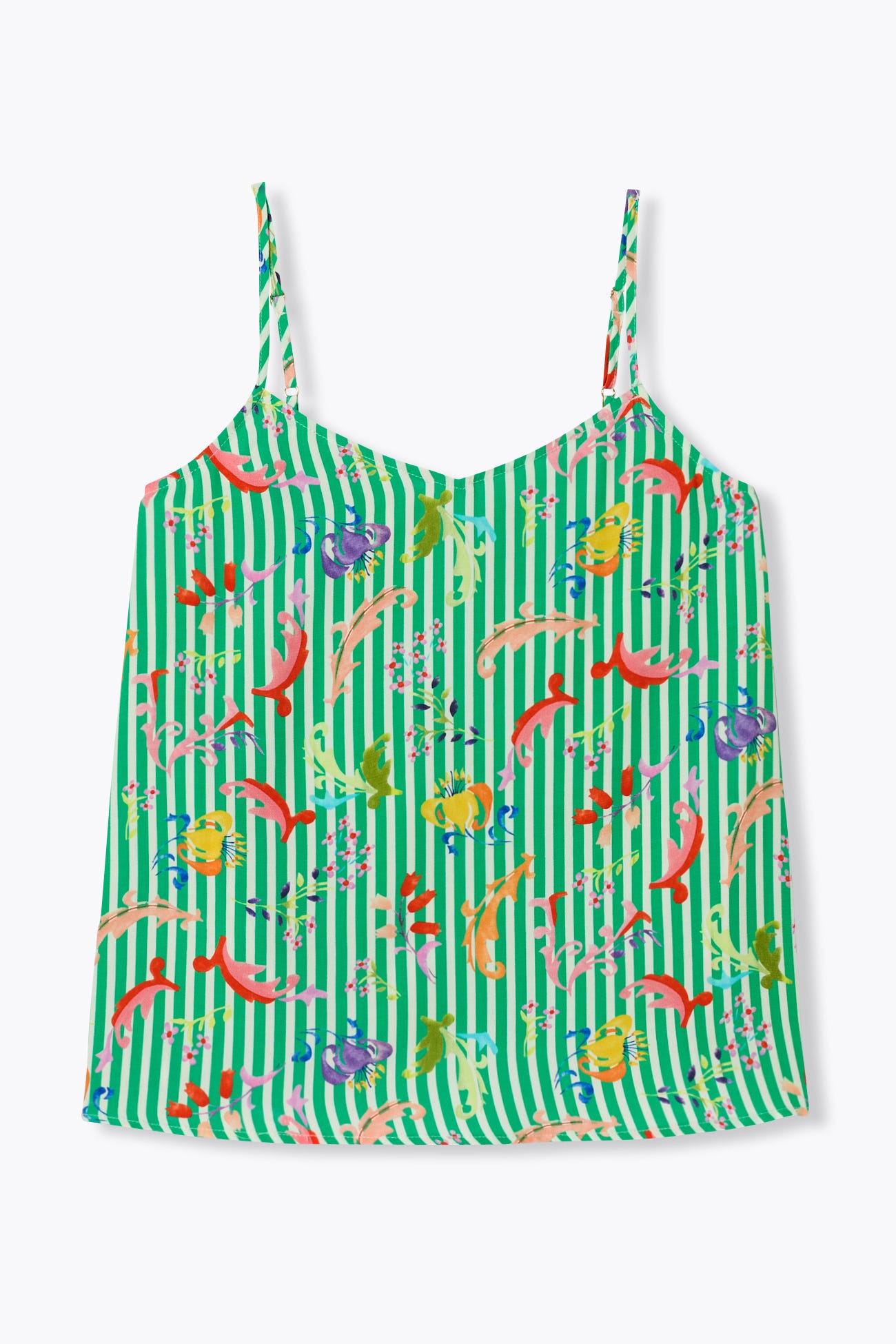 Patterned strappy top