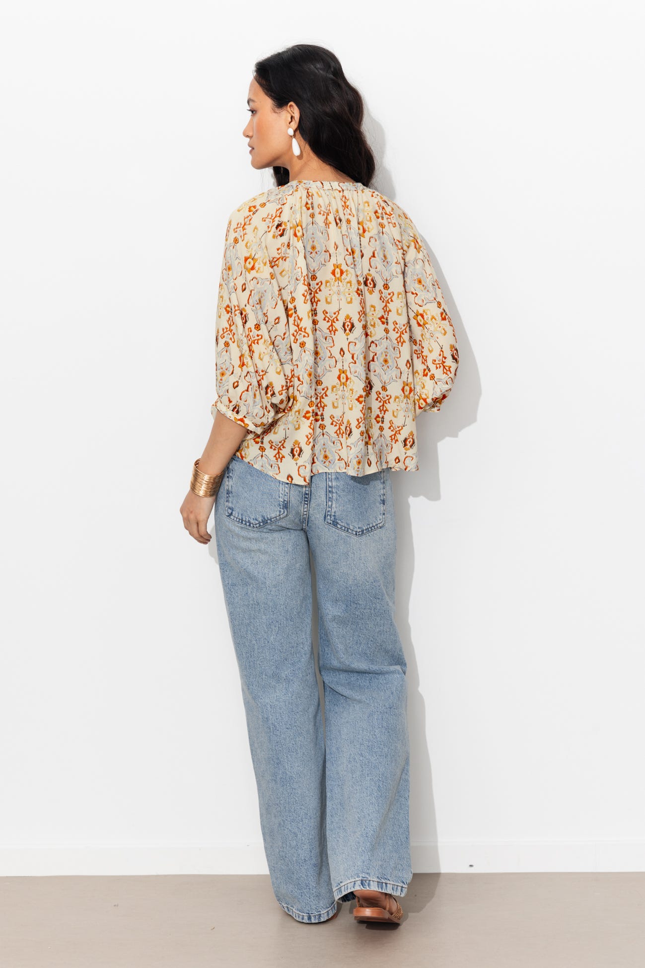 Chemise oversize imprimée