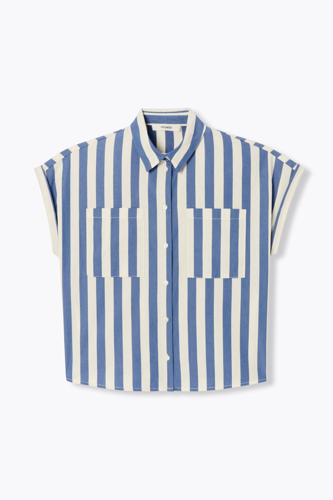 Chemise boîte rayée Femme