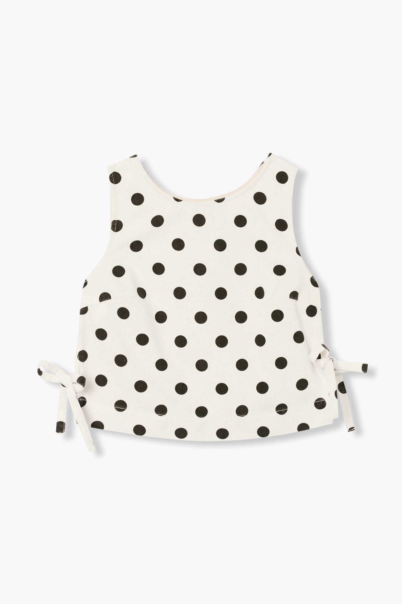 Top court à pois Femme