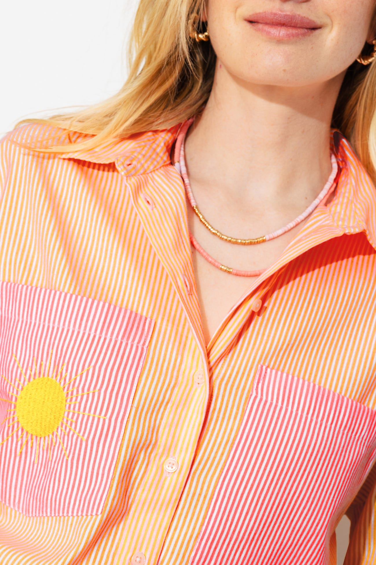 Chemise rayée oversize Femme