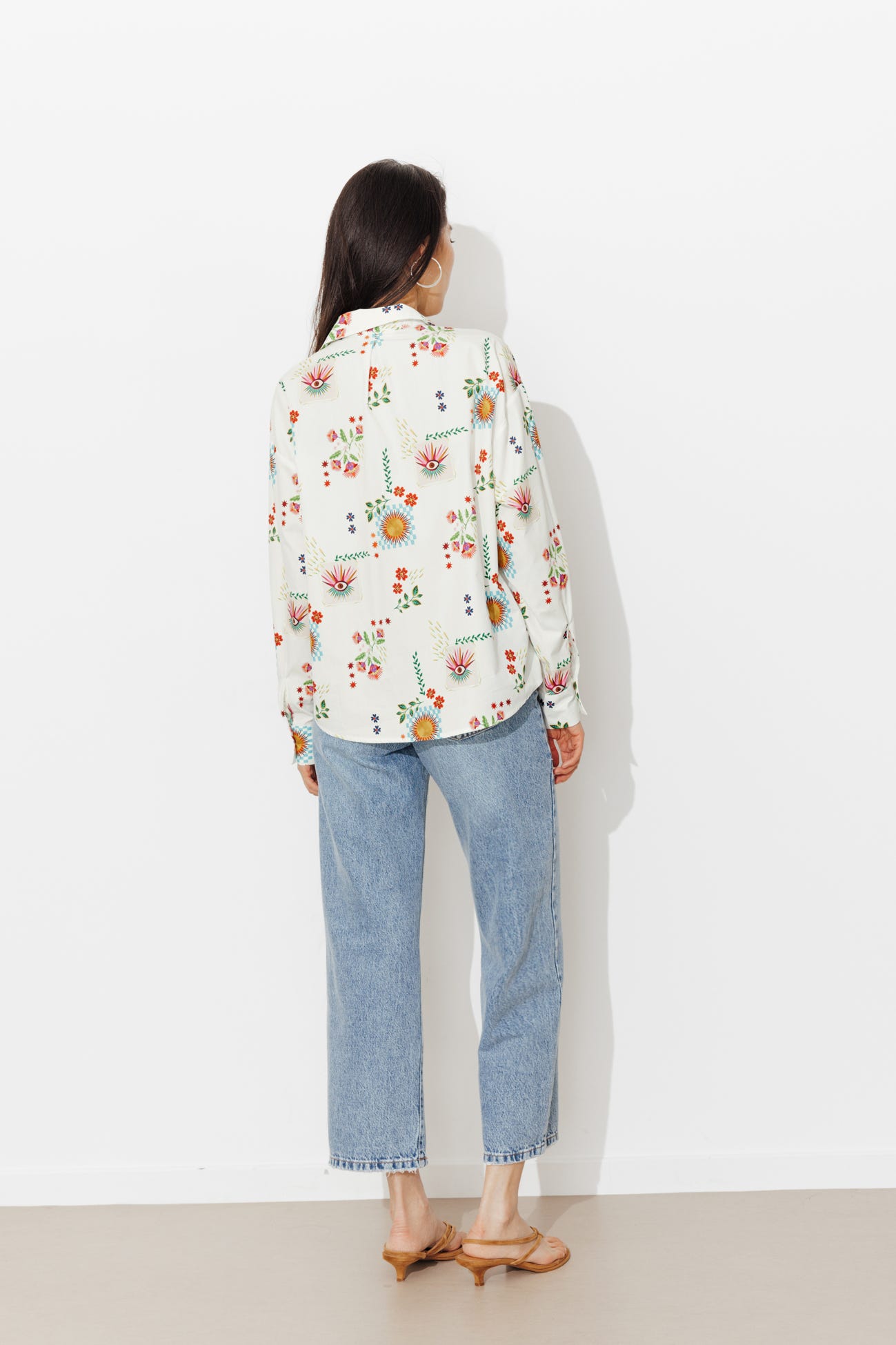 Chemise imprimée en coton