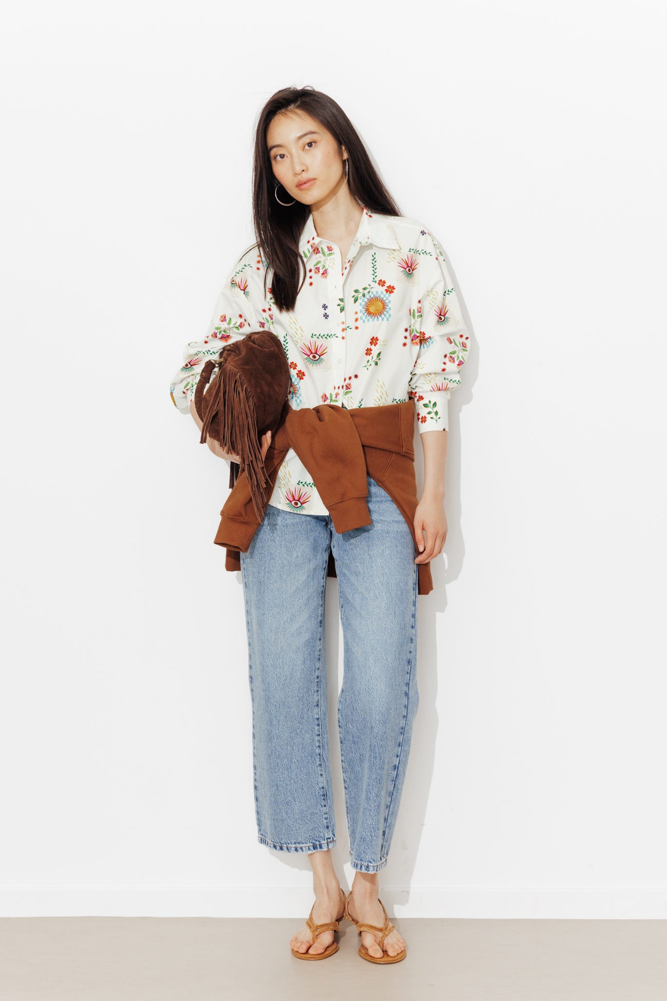 Chemise imprimée en coton