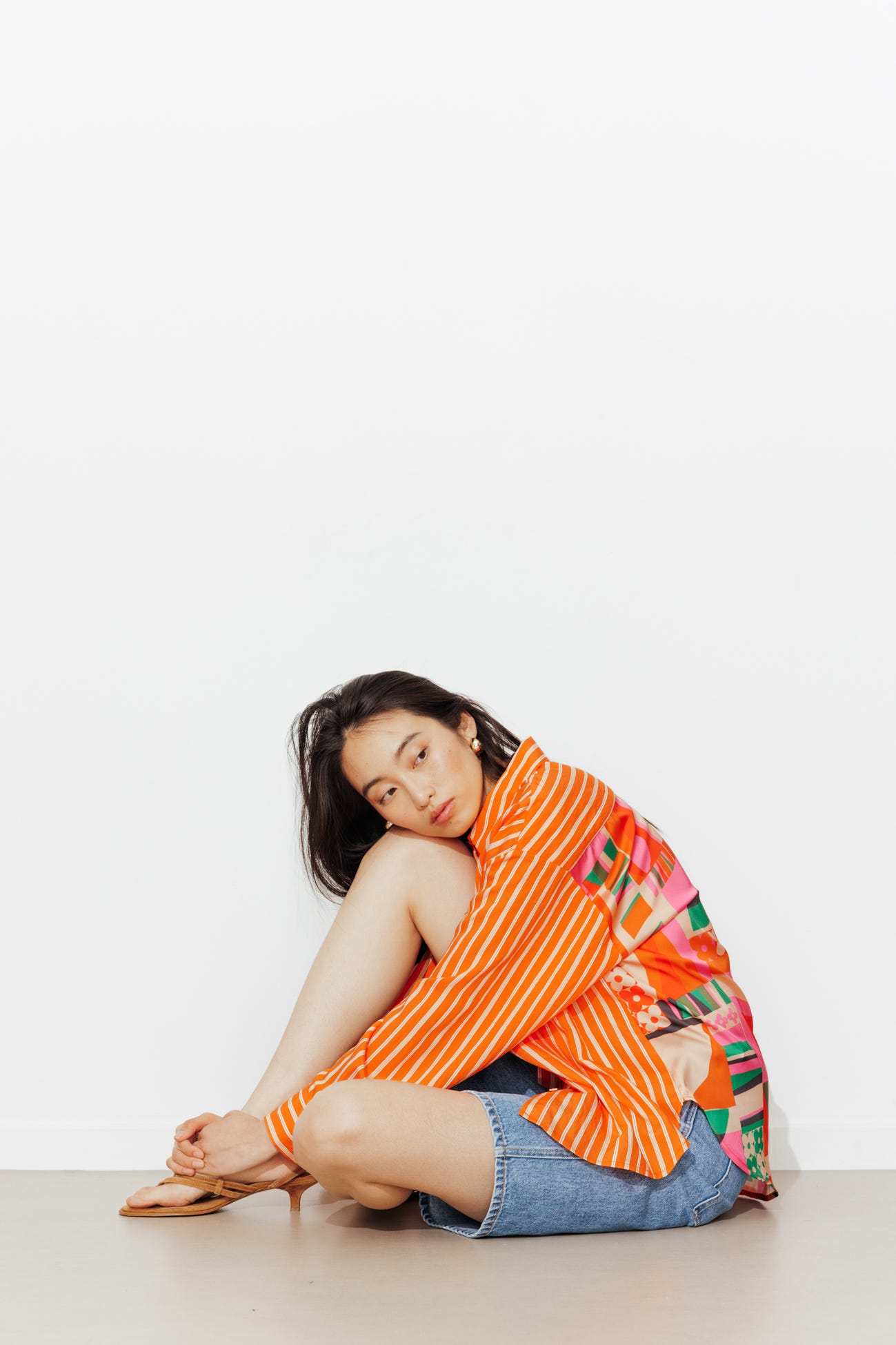 Camisa oversize de rayas