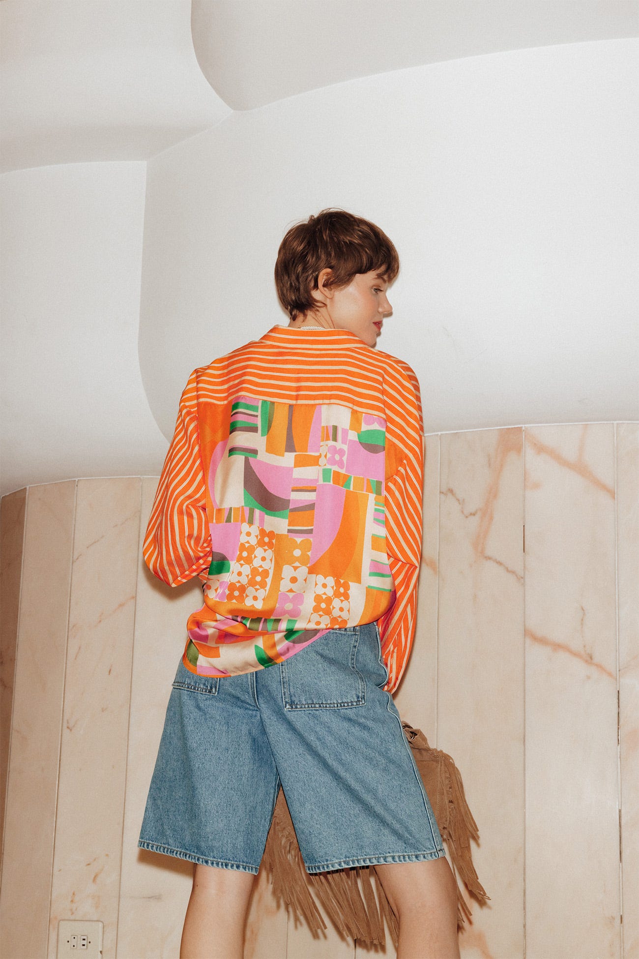 Camisa oversize de rayas